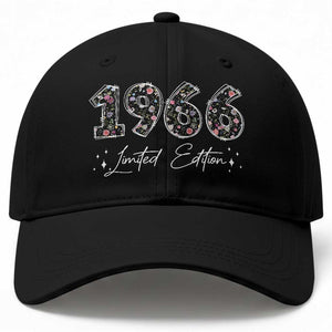 60th Birthday Baseball Cap Floral 1966 60 Year Old Birthday Gifts For Women TS10 Print Your Wear