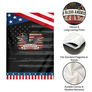 God Bless America Garden Flag Vintage Eagle Christian Cross Flag 4th Of July TS10 Print Your Wear