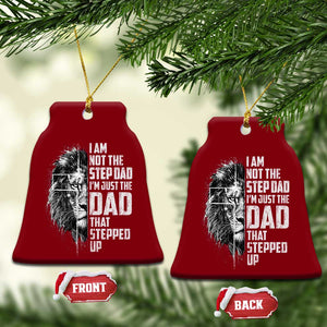 Bonus Dad Ceramic Ornament Stepdad Gifts From Stepdaughter Stepson Cross Lion Stepped Up Dad TS10 Print Your Wear