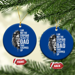 Bonus Dad Ceramic Ornament Stepdad Gifts From Stepdaughter Stepson Cross Lion Stepped Up Dad TS10 1pc Blue Print Your Wear