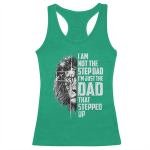 Bonus Dad Racerback Tank Top Stepdad Gifts From Stepdaughter Stepson Cross Lion Stepped Up Dad TS10 Irish Green Print Your Wear