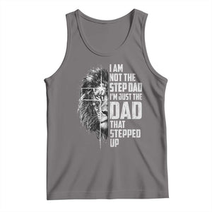 Bonus Dad Tank Top Stepdad Gifts From Stepdaughter Stepson Cross Lion Stepped Up Dad TS10 Deep Heather Print Your Wear