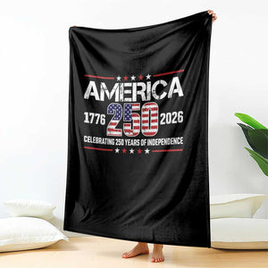 250th Anniversary Throw Blanket American 250 Years Birthday Patriotic 1776 2026 TS10 Print Your Wear