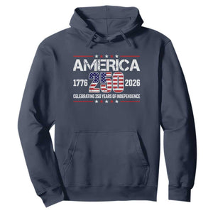 250th Anniversary Hoodie American 250 Years Birthday Patriotic 1776 2026 TS10 Navy Print Your Wear