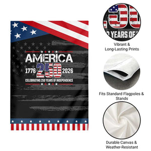 250th Anniversary Patriotic Garden Flag American 250 Years Birthday Patriotic 1776 2026 TS10 Print Your Wear