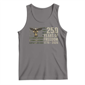 250th Anniversary Tank Top 1776 2026 250 Years Birthday Patriotic Camouflage USA Flag TS10 Deep Heather Print Your Wear