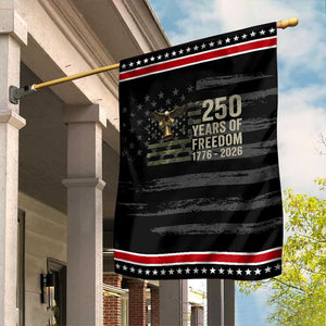 250th Anniversary Patriotic Garden Flag 1776 2026 250 Years Birthday Patriotic Camouflage USA Flag TS10 Distressed Black Red Print Your Wear