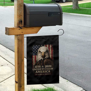 250 Anniversary USA Flag Garden Flag Vintage Bald Eagle Patriotic 1776 2026 250 Years Birthday TS10 Print Your Wear