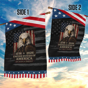 250 Anniversary USA Flag Patriotic Garden Flag Vintage Bald Eagle Patriotic 1776 2026 250 Years Birthday TS10 Print Your Wear