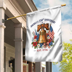 250 Anniversary Garden Flag Floral Liberty Bell USA 250th American 4th July 2026 TS10 Print Your Wear