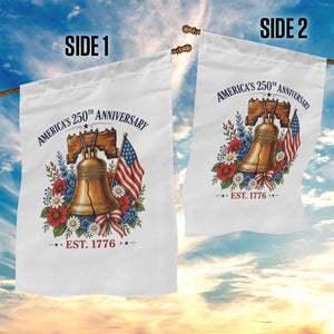250 Anniversary Garden Flag Floral Liberty Bell USA 250th American 4th July 2026 TS10 Print Your Wear