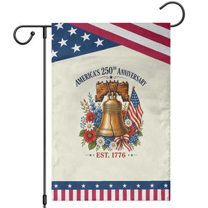 250 Anniversary Patriotic Garden Flag Floral Liberty Bell USA 250th American 4th July 2026 TS10 Modern Beige Blue Print Your Wear