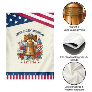 250 Anniversary Patriotic Garden Flag Floral Liberty Bell USA 250th American 4th July 2026 TS10 Print Your Wear