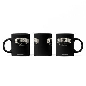 Motherhood Is Kingdom Work Coffee Mug Cute Christian Mom Mothers Day Floral Jesus TS10 Print Your Wear