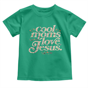 Cool Moms Love Jesus Toddler T Shirt Vintage Floral Boho Wildflower Christian Mama Mothers Day TS10 Irish Green Print Your Wear