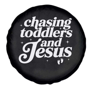 Christian Mom Spare Tire Cover Chasing Jesus And Toddlers TS10 Print Your Wear