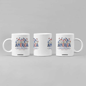 Floral 250th Anniversary Coffee Mug Wildflower Independence Day 250 Years Birthday 1776 2026 TS10 Print Your Wear