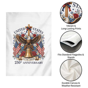 250 Anniversary USA Patriotic Eagle Garden Flag Flower 250th Birthday 4th Of July 2026 TS10 Print Your Wear