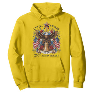 250 Anniversary USA Patriotic Eagle Hoodie Flower 250th Birthday 4th Of July 2026 TS10 Daisy Print Your Wear