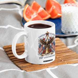 250 Anniversary USA Patriotic Eagle Coffee Mug Flower 250th Birthday 4th Of July 2026 TS10 Print Your Wear
