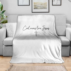 Cool Moms Love Jesus Throw Blanket Christian Mom Floral Mama Mothers Day TS10 Print Your Wear