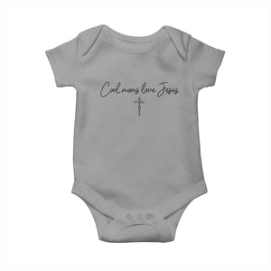 Cool Moms Love Jesus Baby Onesie Christian Mom Floral Mama Mothers Day TS10 Sport Gray Print Your Wear