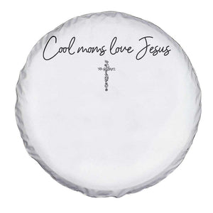 Cool Moms Love Jesus Spare Tire Cover Christian Mom Floral Mama Mothers Day TS10 Print Your Wear