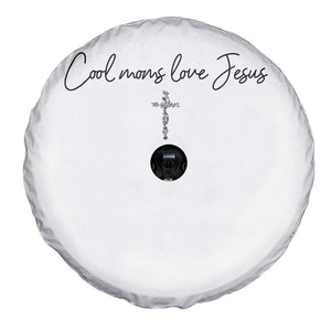 Cool Moms Love Jesus Spare Tire Cover Christian Mom Floral Mama Mothers Day TS10 Print Your Wear