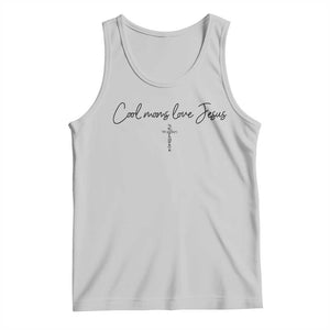 Cool Moms Love Jesus Tank Top Christian Mom Floral Mama Mothers Day TS10 Ash Print Your Wear