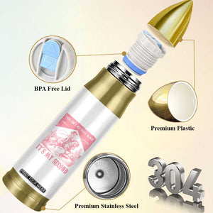 Toddler Baby Girl 2nd Birthday Bullet Tumbler This Aint My First Rodeo Its My Second TS10 Print Your Wear
