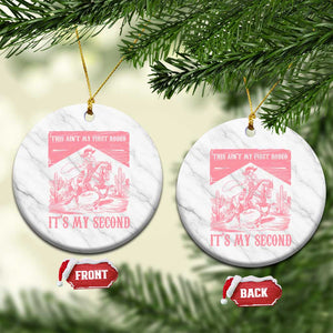 Toddler Baby Girl 2nd Birthday Ceramic Ornament This Aint My First Rodeo Its My Second TS10 1pc White Marble Print Your Wear