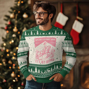Toddler Baby Girl 2nd Birthday Ugly Christmas Sweater This Aint My First Rodeo Its My Second TS10 Beige Green Print Your Wear