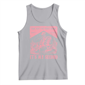 Toddler Baby Girl 2nd Birthday Tank Top This Aint My First Rodeo Its My Second TS10 Athletic Heather Print Your Wear