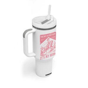 Toddler Baby Girl 2nd Birthday Tumbler With Handle This Aint My First Rodeo Its My Second TS10 Print Your Wear