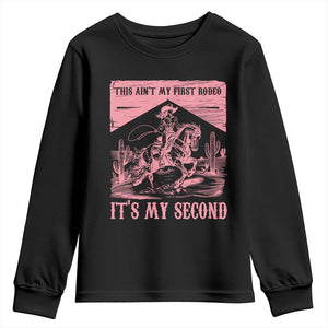 Toddler Baby Girl 2nd Birthday Youth Sweatshirt This Aint My First Rodeo Its My Second TS10 Black Print Your Wear