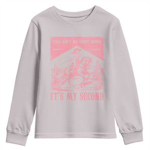 Toddler Baby Girl 2nd Birthday Youth Sweatshirt This Aint My First Rodeo Its My Second TS10 Ice Gray Print Your Wear