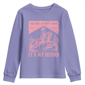 Toddler Baby Girl 2nd Birthday Youth Sweatshirt This Aint My First Rodeo Its My Second TS10 Violet Print Your Wear