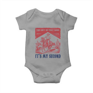 Toddler Baby Boy 2nd Birthday Baby Onesie This Aint My First Rodeo Its My Second TS10 Sport Gray Print Your Wear