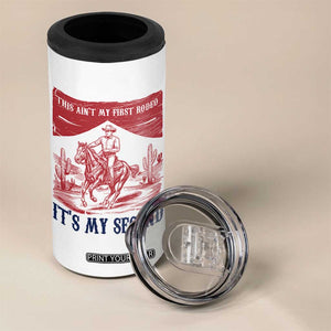 Toddler Baby Boy 2nd Birthday 4 in 1 Can Cooler Tumbler This Aint My First Rodeo Its My Second TS10 Print Your Wear
