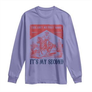Toddler Baby Boy 2nd Birthday Long Sleeve Shirt This Aint My First Rodeo Its My Second TS10 Violet Print Your Wear