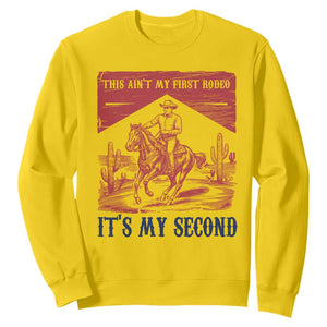 Toddler Baby Boy 2nd Birthday Sweatshirt This Aint My First Rodeo Its My Second TS10 Daisy Print Your Wear