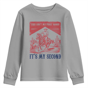 Toddler Baby Boy 2nd Birthday Youth Sweatshirt This Aint My First Rodeo Its My Second TS10 Sport Gray Print Your Wear