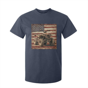 American Flag Quad 4 Wheeler T Shirt For Kid Vintage Retro Cool ATV Quadrider Off Road Clothing TS10 Navy Print Your Wear