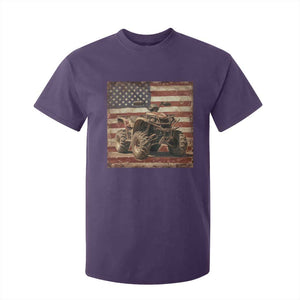 American Flag Quad 4 Wheeler T Shirt For Kid Vintage Retro Cool ATV Quadrider Off Road Clothing TS10 Purple Print Your Wear