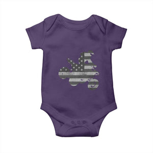 Cool ATV Baby Onesie Quad 4 Wheeler ATV Riding American Flag TS10 Purple Print Your Wear