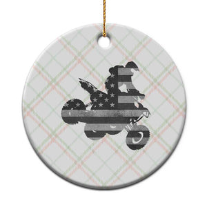Cool ATV Ceramic Ornament Quad 4 Wheeler ATV Riding American Flag TS10 1pc Christmas Plaid Print Your Wear