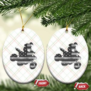 Cool ATV Ceramic Ornament Quad 4 Wheeler ATV Riding American Flag TS10 Print Your Wear