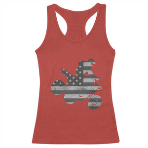 Cool ATV Racerback Tank Top Quad 4 Wheeler ATV Riding American Flag TS10 Red Print Your Wear