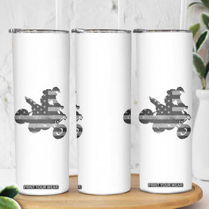 Cool ATV Skinny Tumbler Quad 4 Wheeler ATV Riding American Flag TS10 Print Your Wear