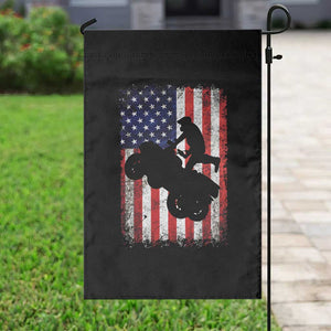 Cool ATV American Flag Garden Flag Retro Quad 4 Wheeler ATV Riding Quadrider Off Road TS10 Print Your Wear